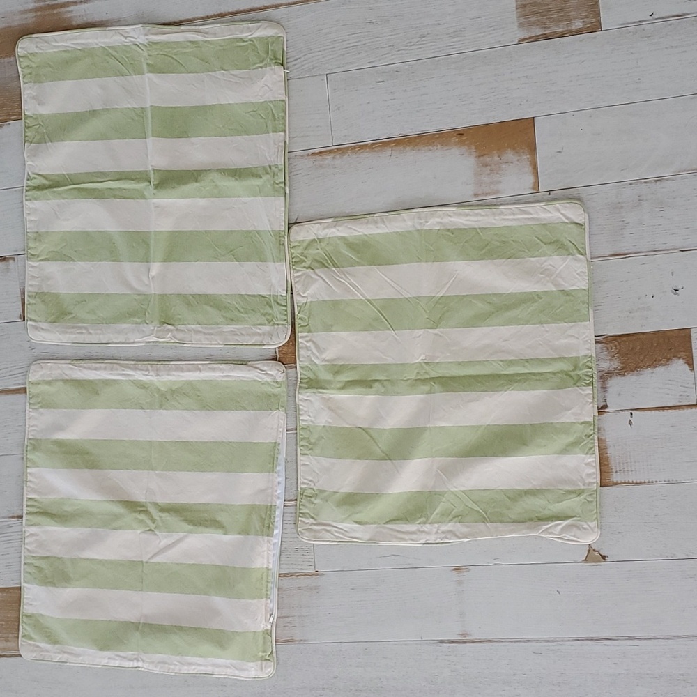 Outdoor Sunbrella like fabric Stripped pillow covers
